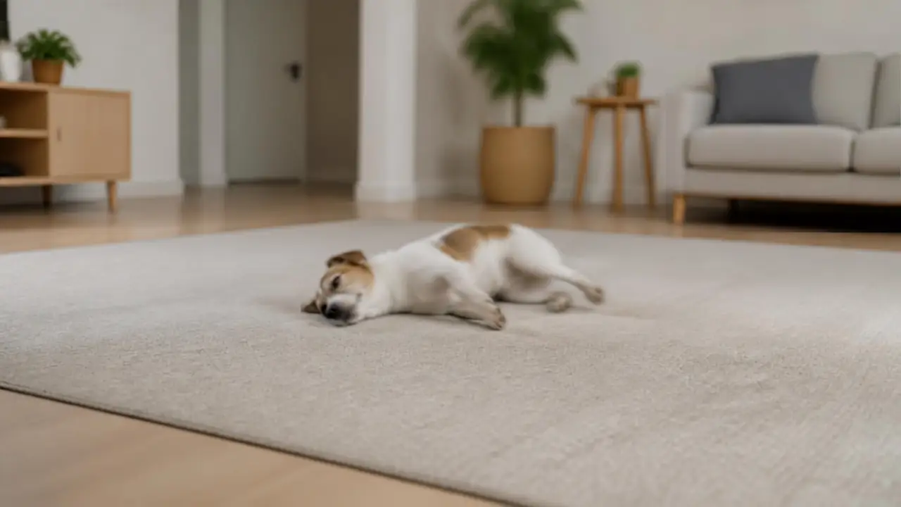 Tutor observando cão durante crise convulsiva antes de levar ao hospital